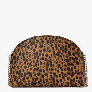 Kate Spade Tan and Black Leopard Crossbody Bag